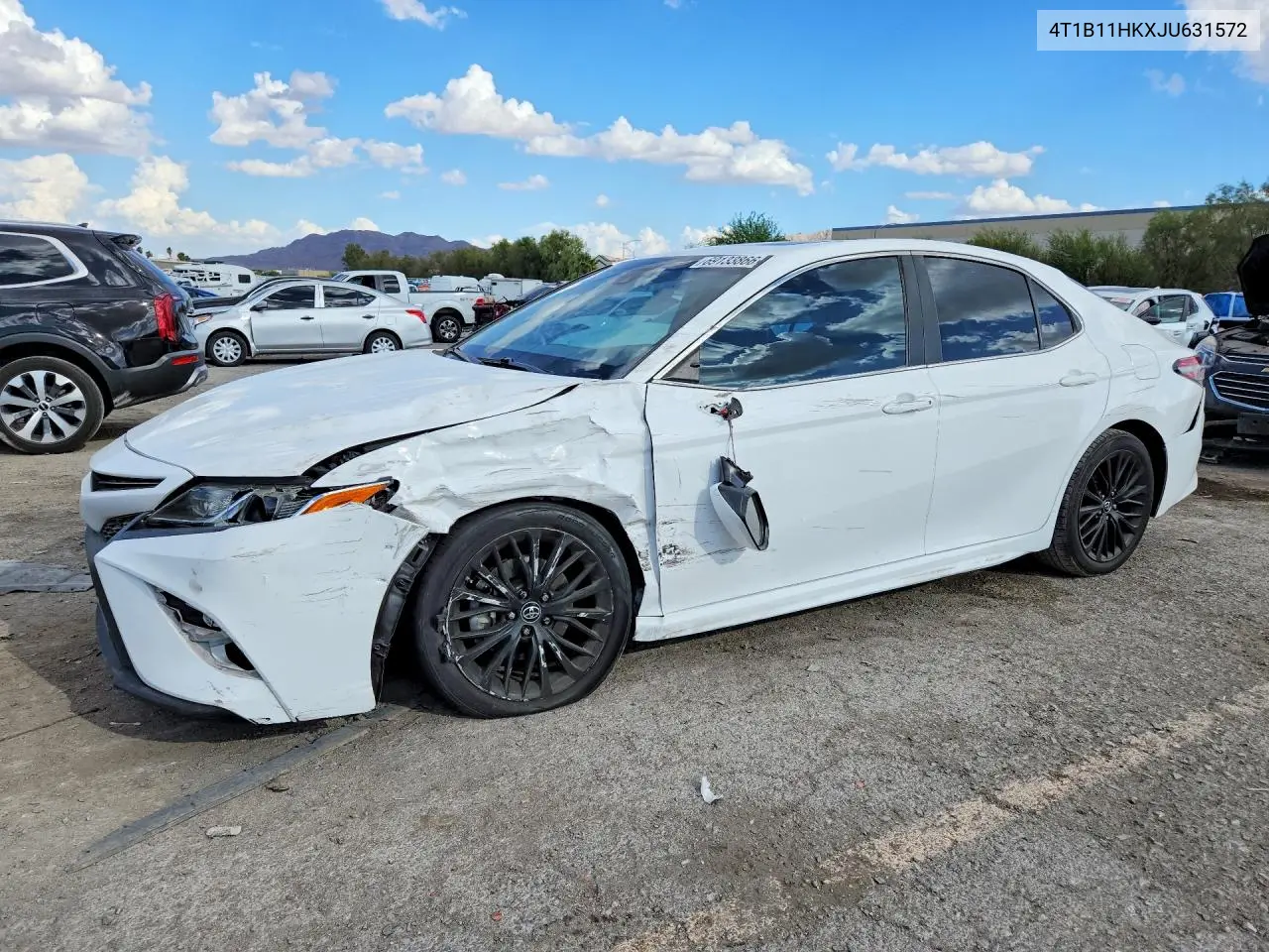 TOYOTA CAMRY 2018, VIN 4T1B11HKXJU631572