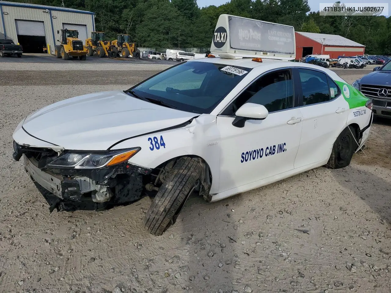 TOYOTA CAMRY 2018, VIN 4T1B31HK1JU502677