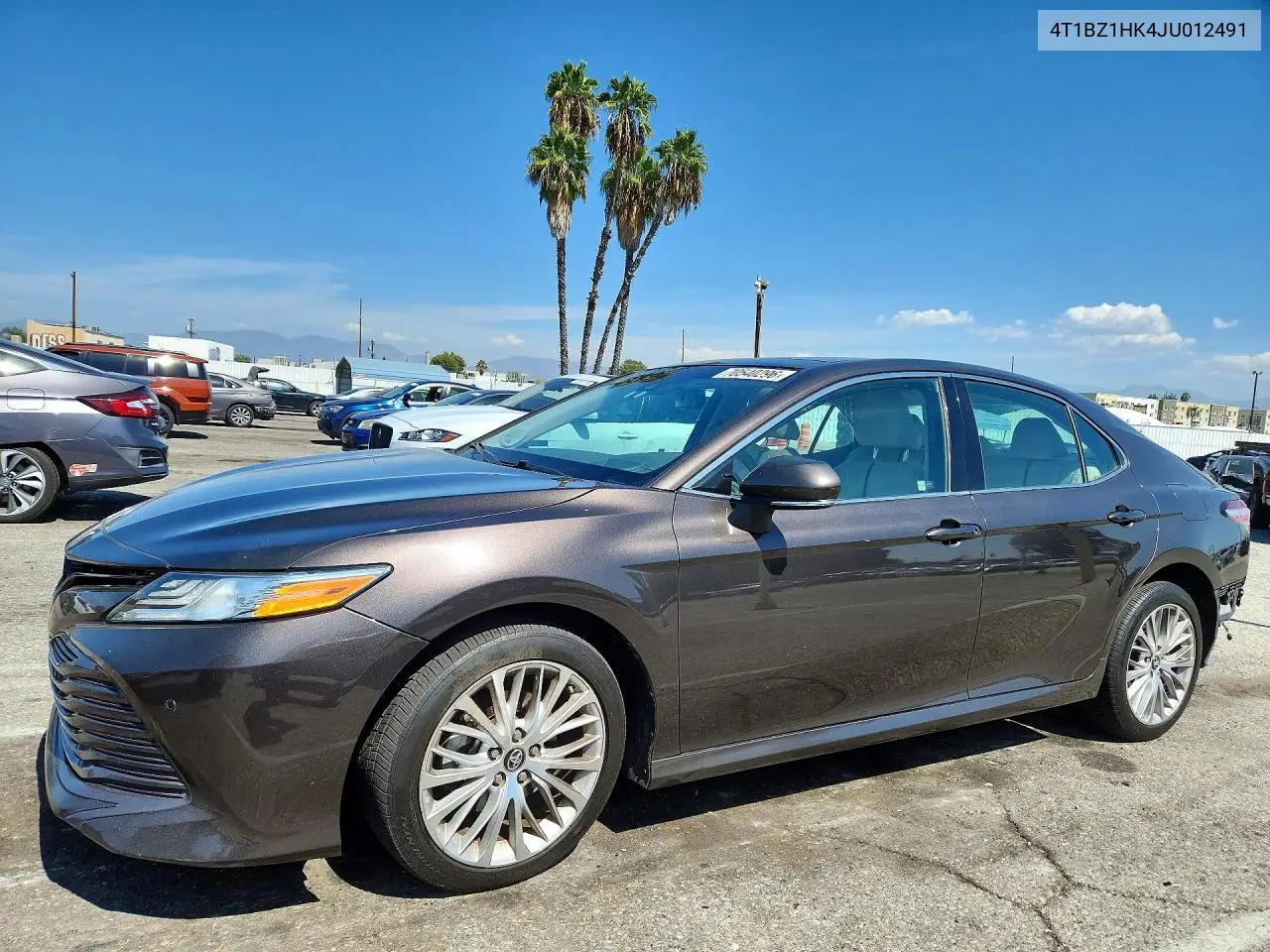 TOYOTA CAMRY 2018, VIN 4T1BZ1HK4JU012491