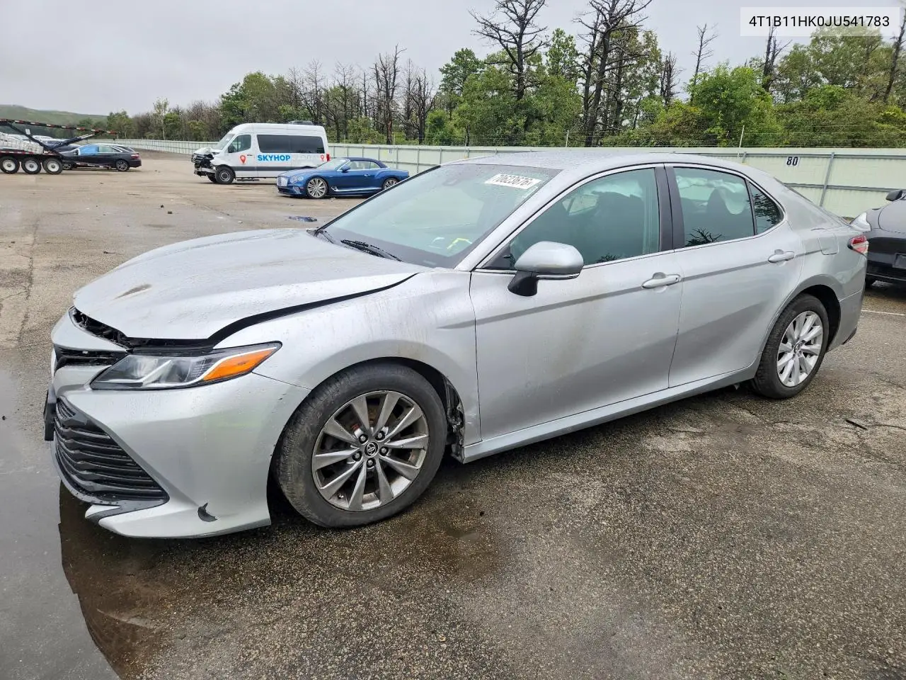 TOYOTA CAMRY 2018, VIN 4T1B11HK0JU541783