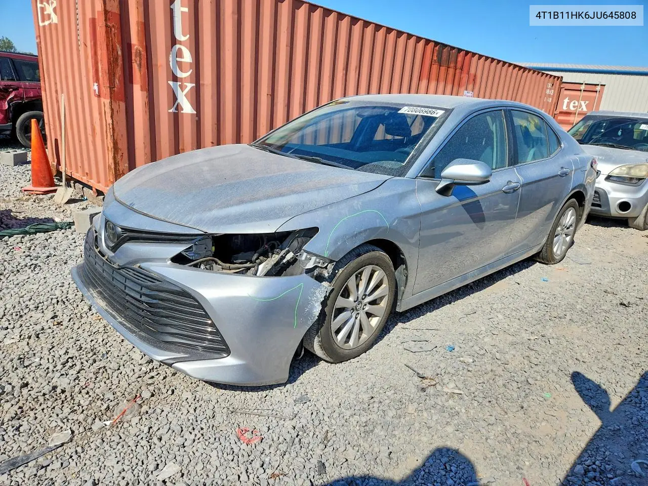 TOYOTA CAMRY 2018, VIN 4T1B11HK6JU645808