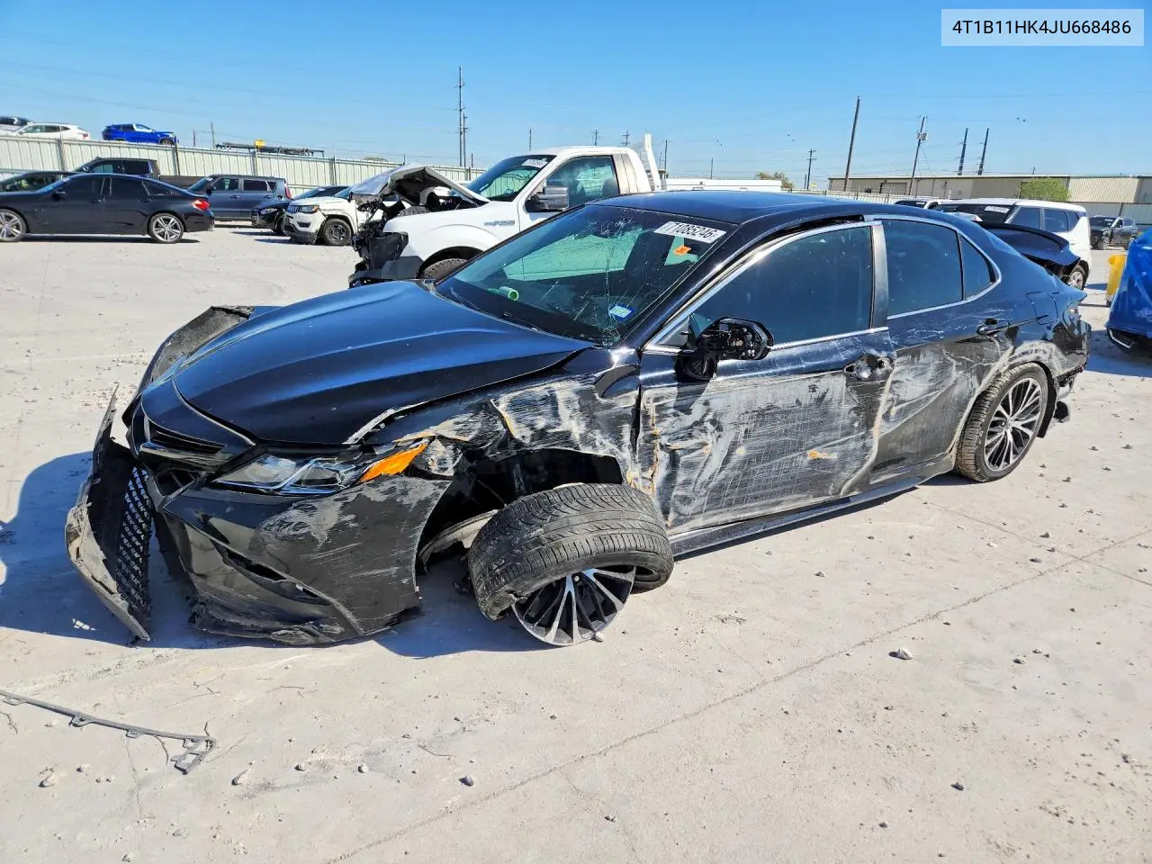 TOYOTA CAMRY 2018, VIN 4T1B11HK4JU668486