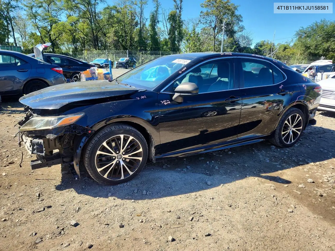 TOYOTA CAMRY 2018, VIN 4T1B11HK1JU158581