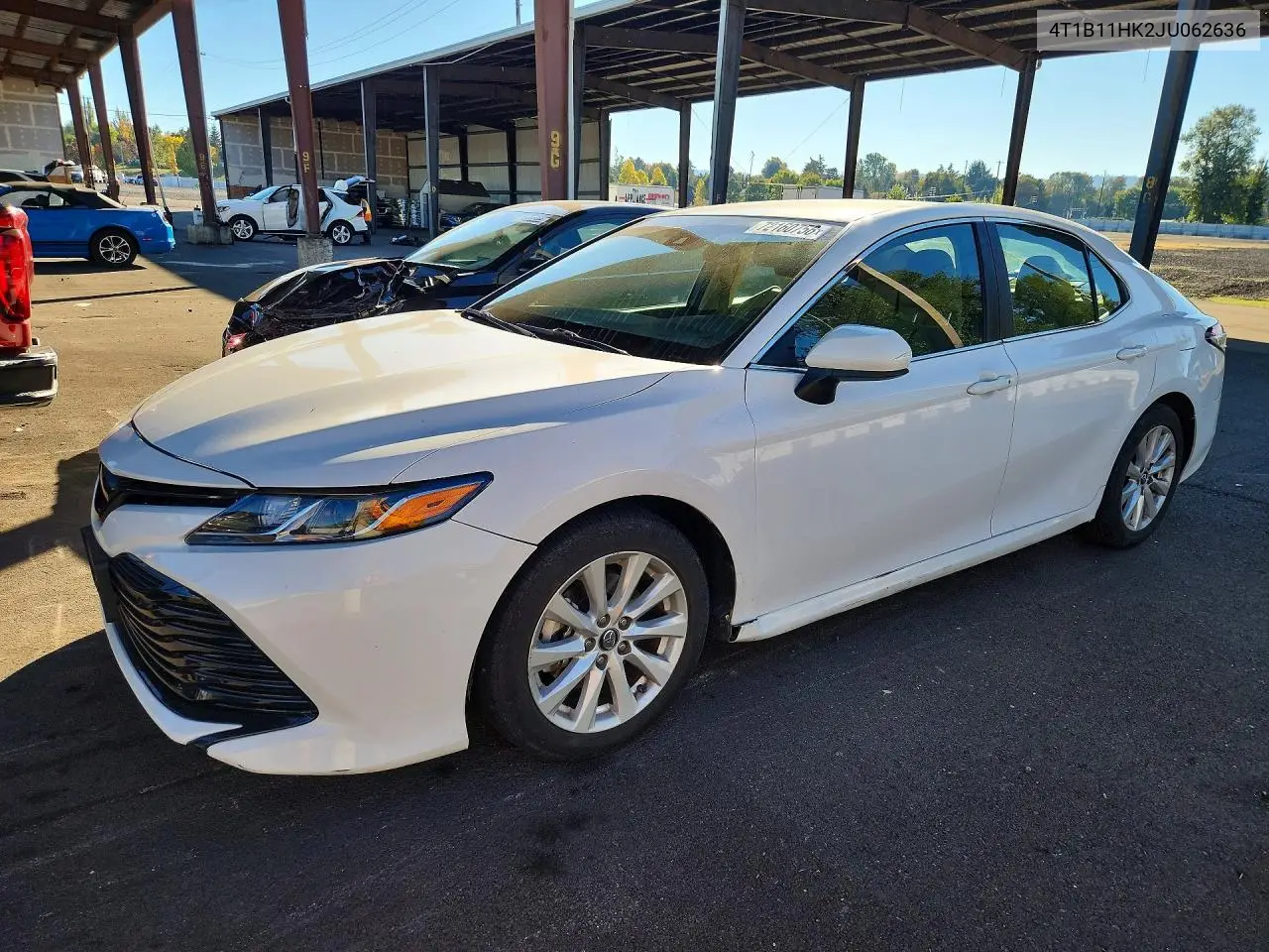 TOYOTA CAMRY 2018, VIN 4T1B11HK2JU062636