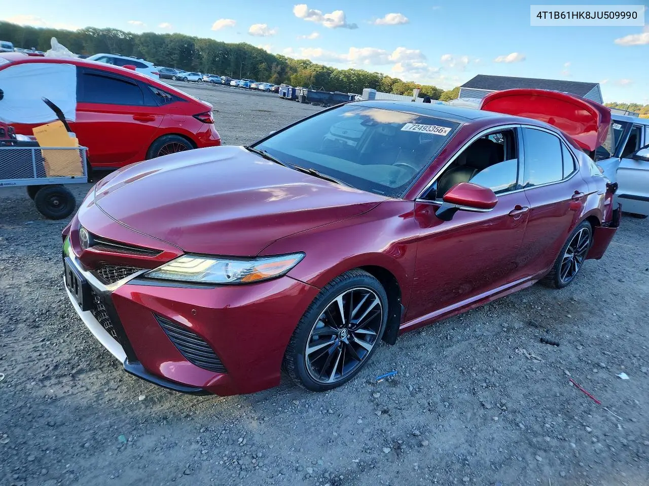 TOYOTA CAMRY 2018, VIN 4T1B61HK8JU509990