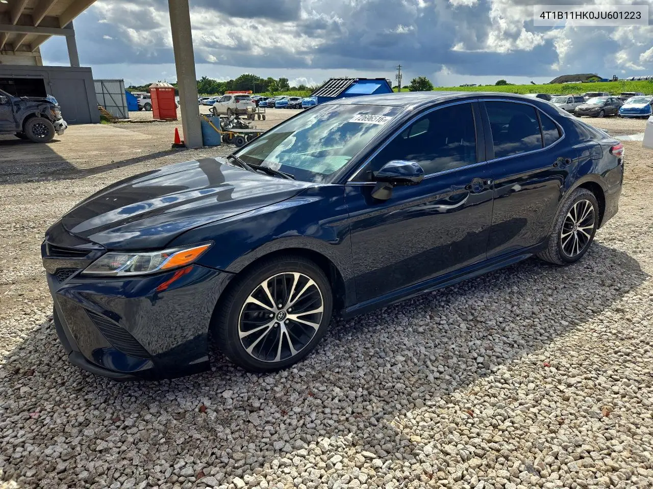TOYOTA CAMRY 2018, VIN 4T1B11HK0JU601223
