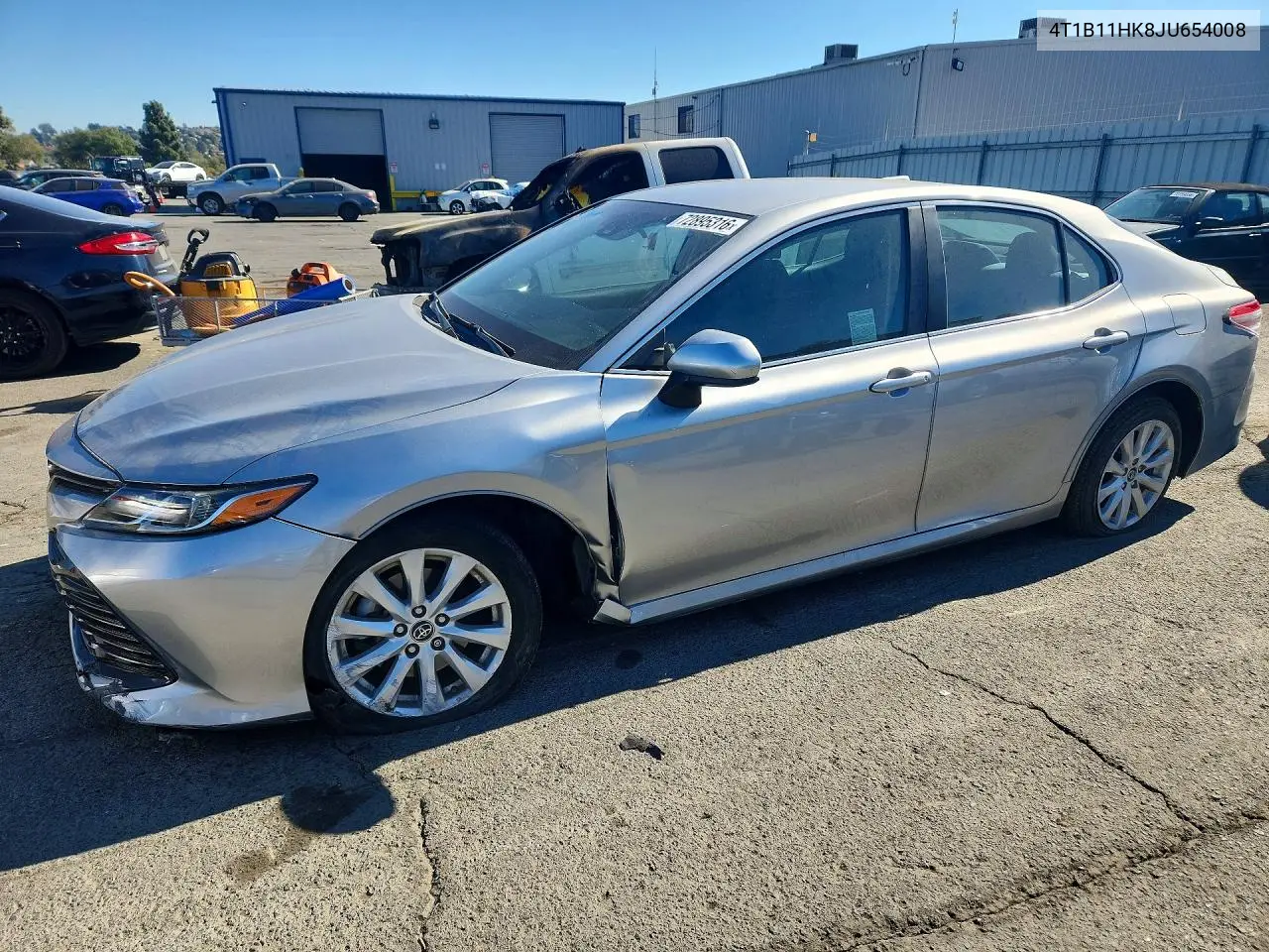 TOYOTA CAMRY 2018, VIN 4T1B11HK8JU654008