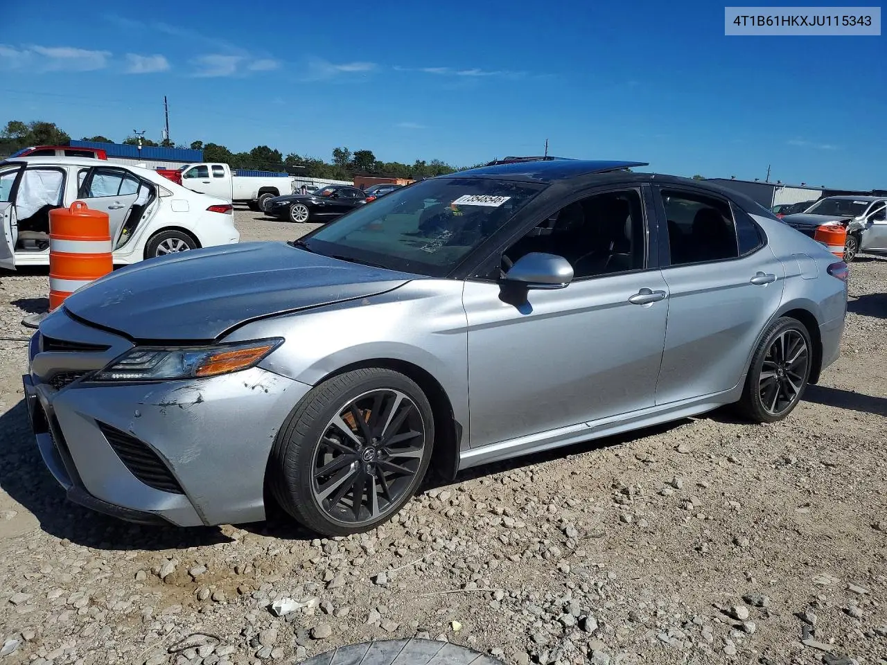 TOYOTA CAMRY 2018, VIN 4T1B61HKXJU115343