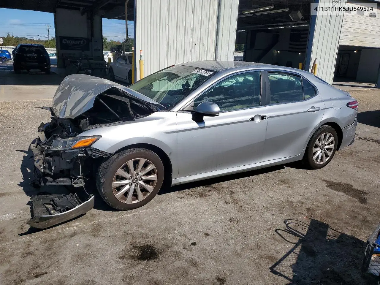 TOYOTA CAMRY 2018, VIN 4T1B11HK5JU549524