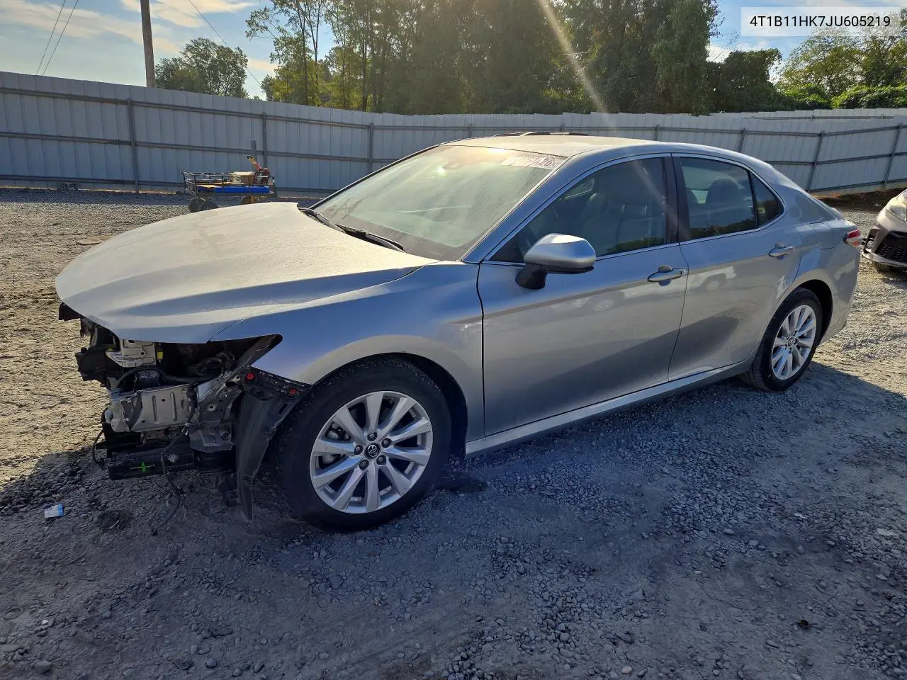 TOYOTA CAMRY 2018, VIN 4T1B11HK7JU605219