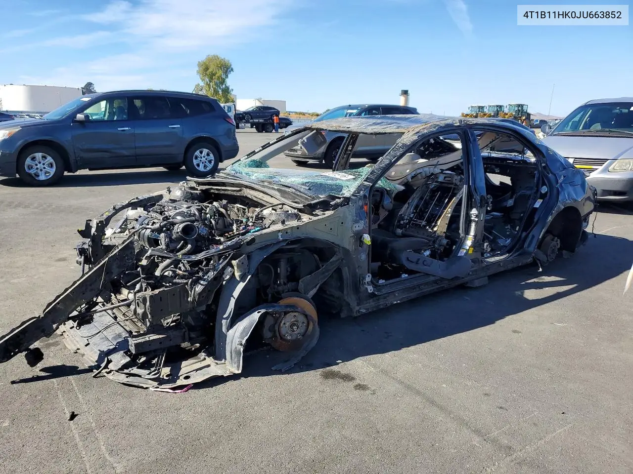 TOYOTA CAMRY 2018, VIN 4T1B11HK0JU663852