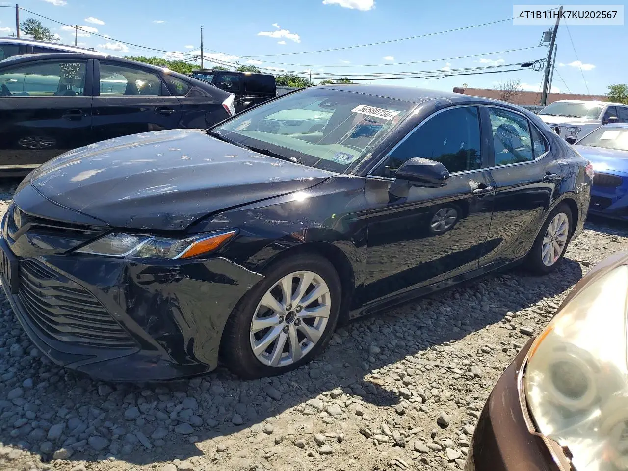 TOYOTA CAMRY 2019, VIN 4T1B11HK7KU202567