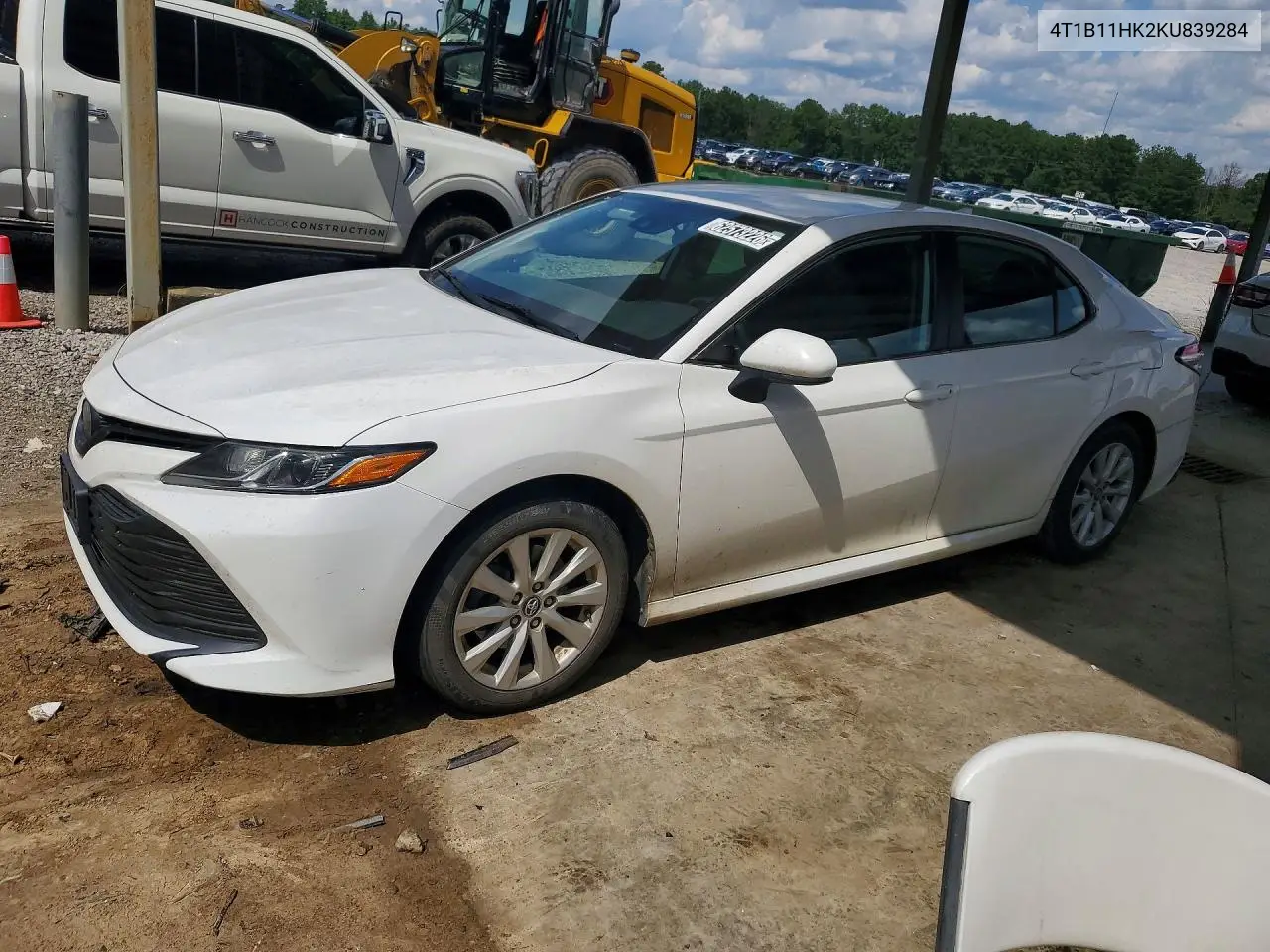 TOYOTA CAMRY 2019, VIN 4T1B11HK2KU839284