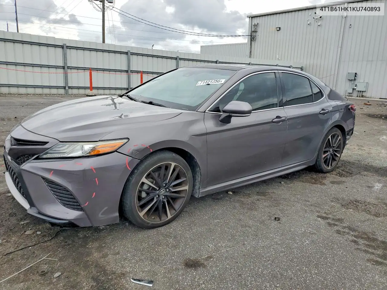 TOYOTA CAMRY 2019, VIN 4T1B61HK1KU740893