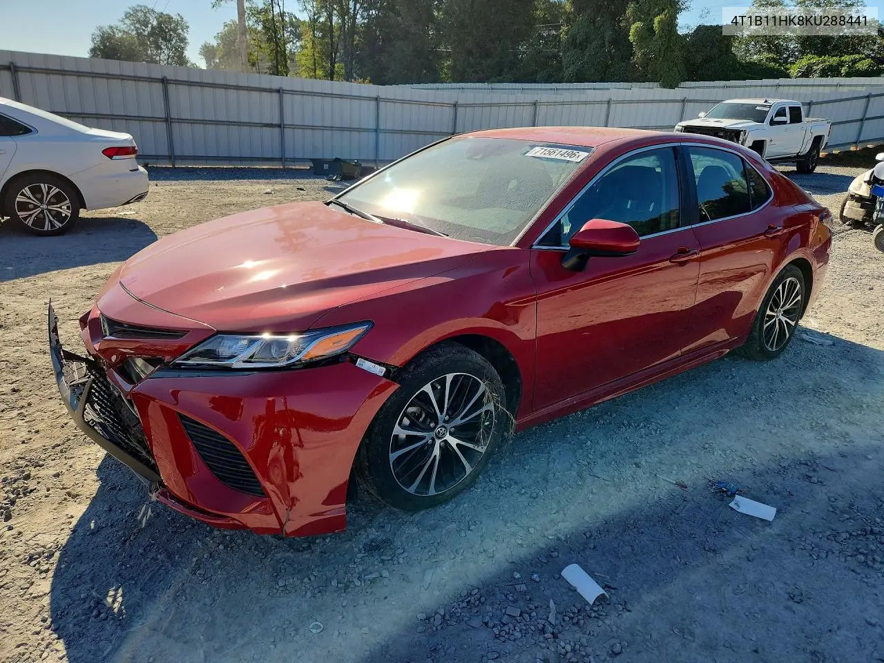 TOYOTA CAMRY 2019, VIN 4T1B11HK8KU288441