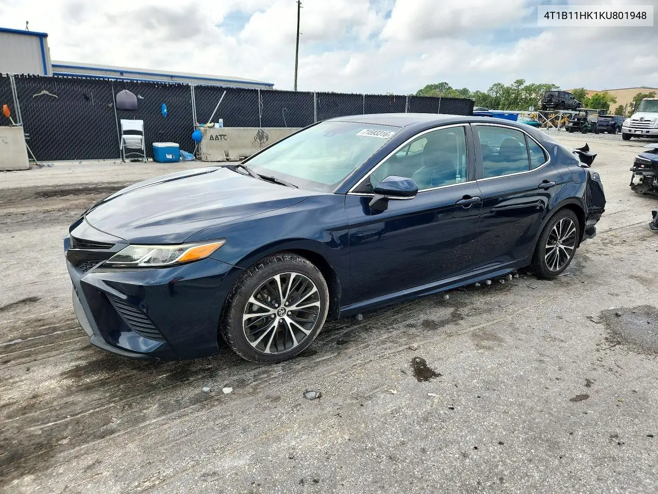 TOYOTA CAMRY 2019, VIN 4T1B11HK1KU801948