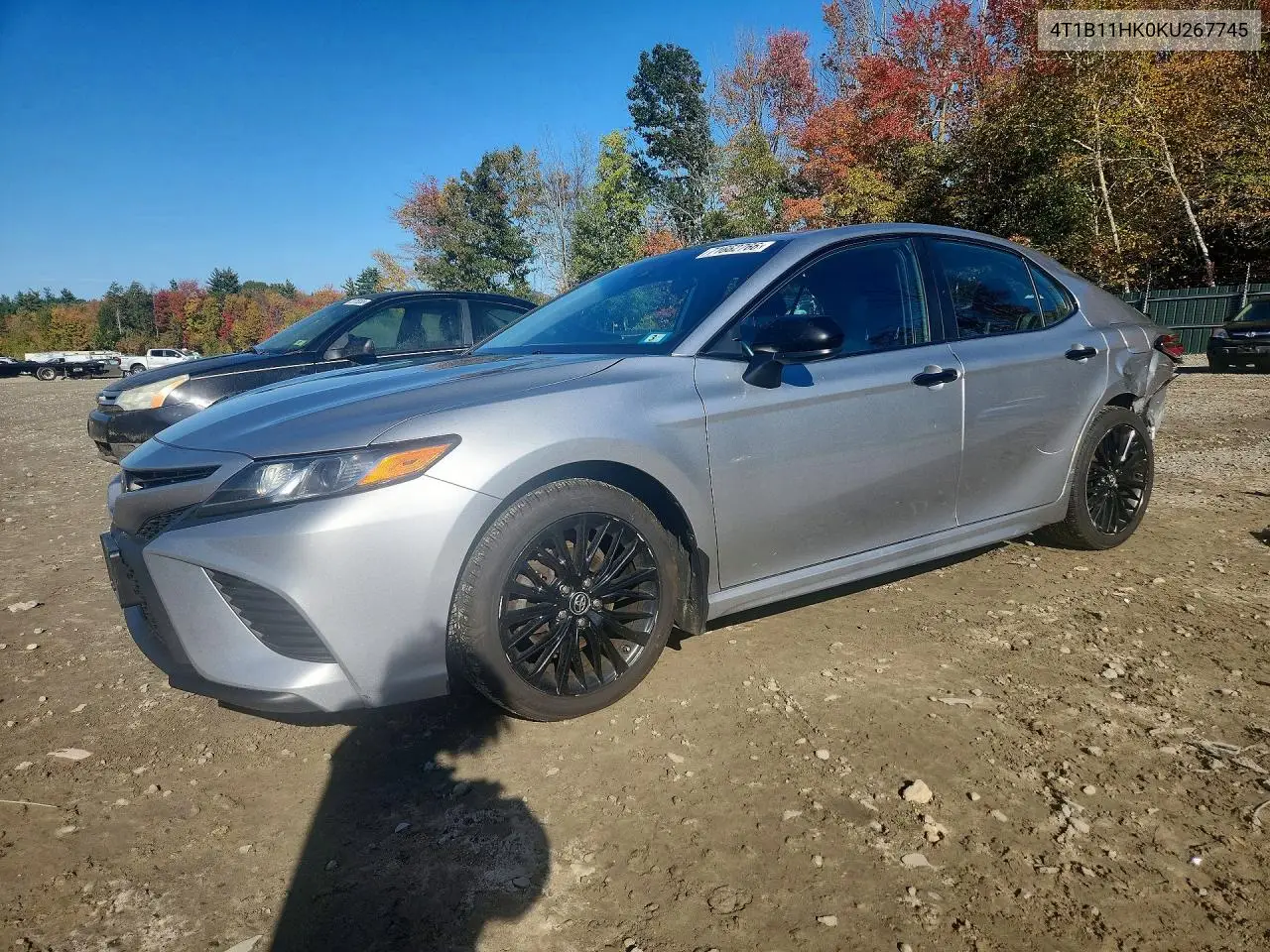 TOYOTA CAMRY 2019, VIN 4T1B11HK0KU267745