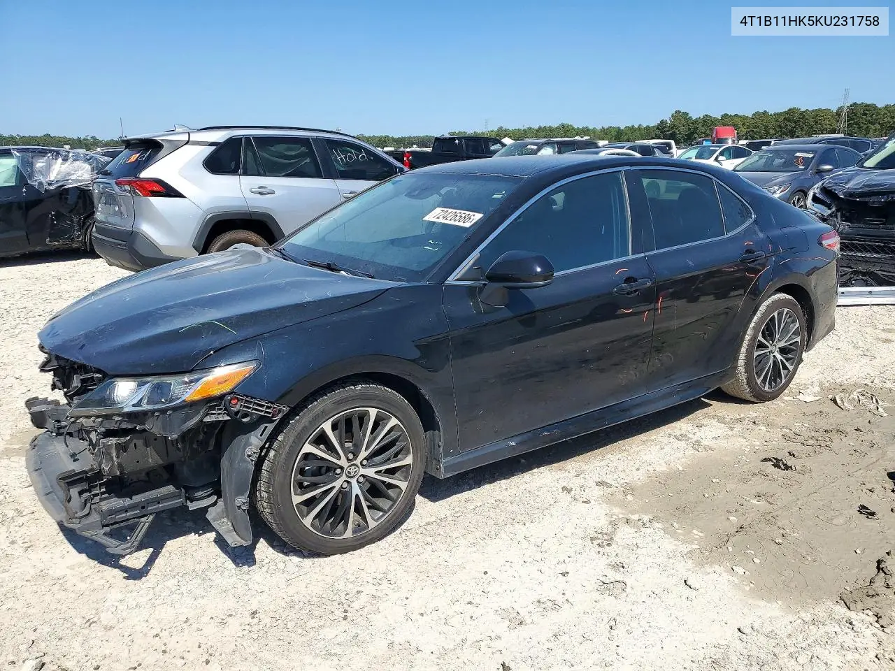 TOYOTA CAMRY 2019, VIN 4T1B11HK5KU231758