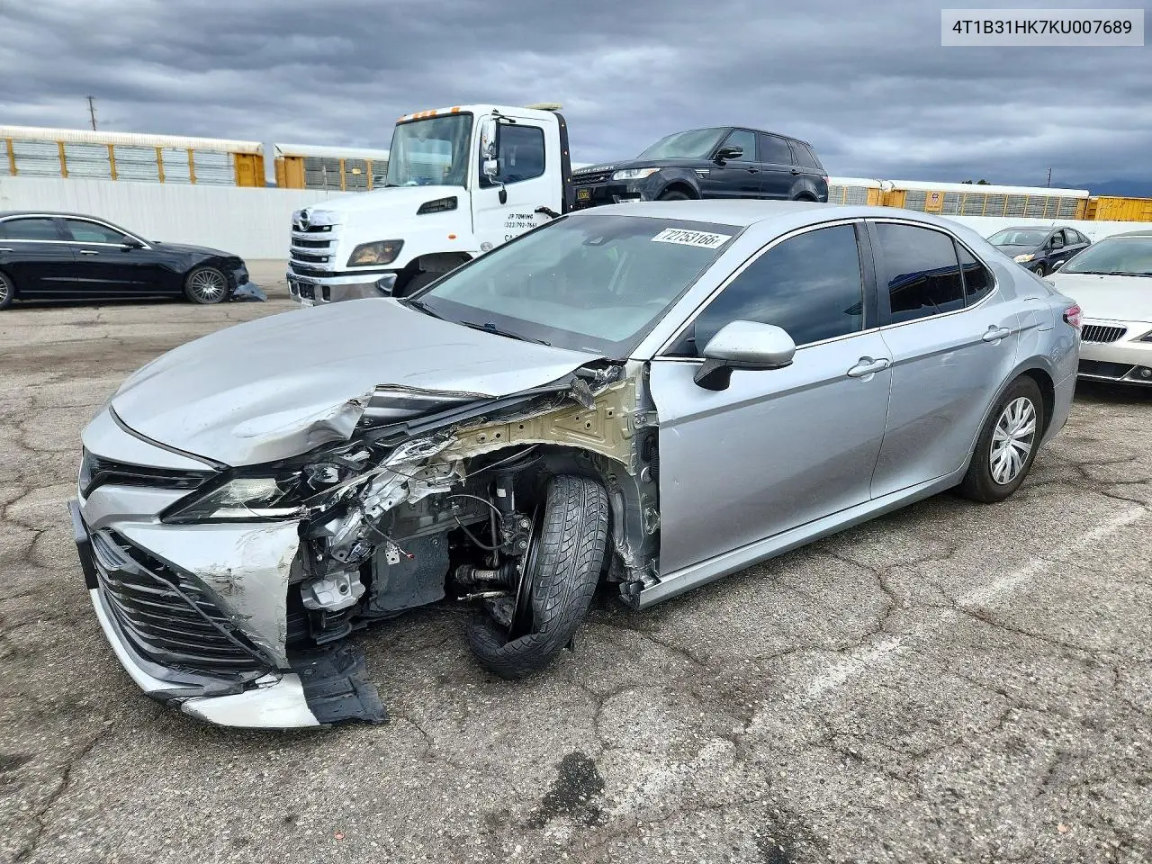 TOYOTA CAMRY 2019, VIN 4T1B31HK7KU007689