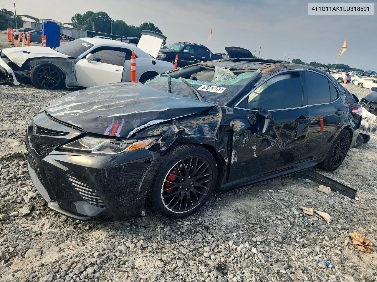 TOYOTA CAMRY 2020, VIN 4T1G11AK1LU318591