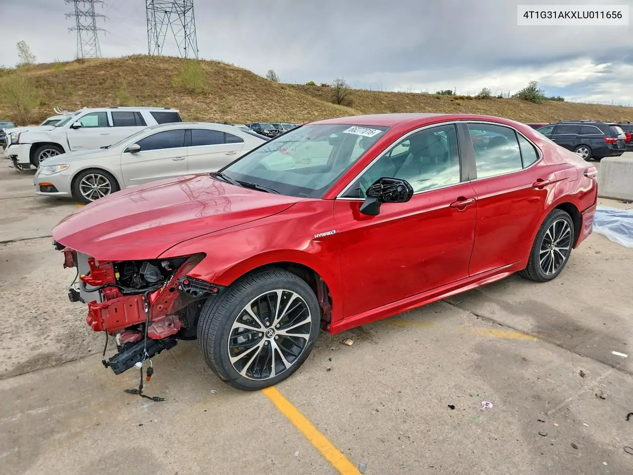 TOYOTA CAMRY 2020, VIN 4T1G31AKXLU011656