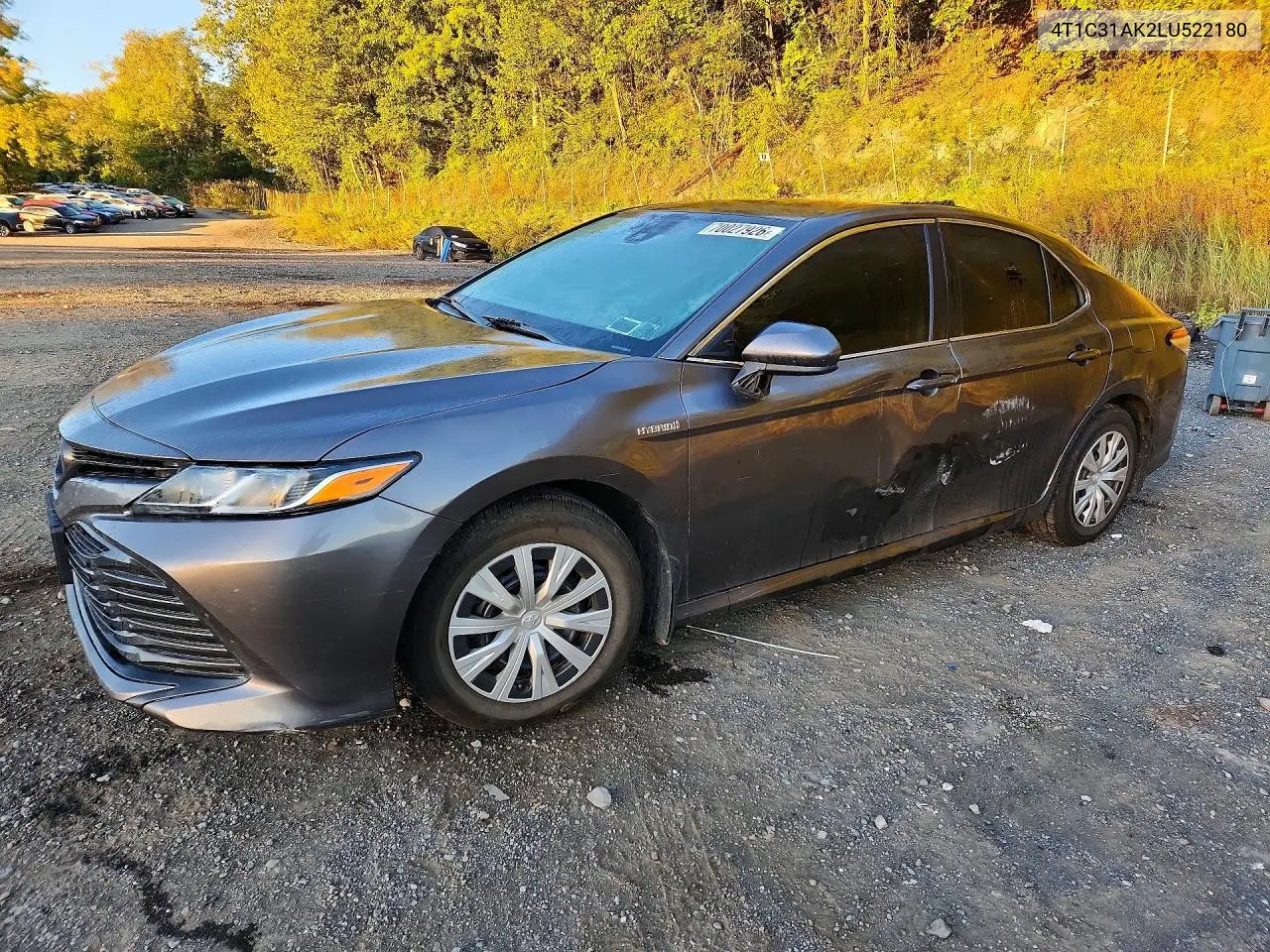 TOYOTA CAMRY 2020, VIN 4T1C31AK2LU522180