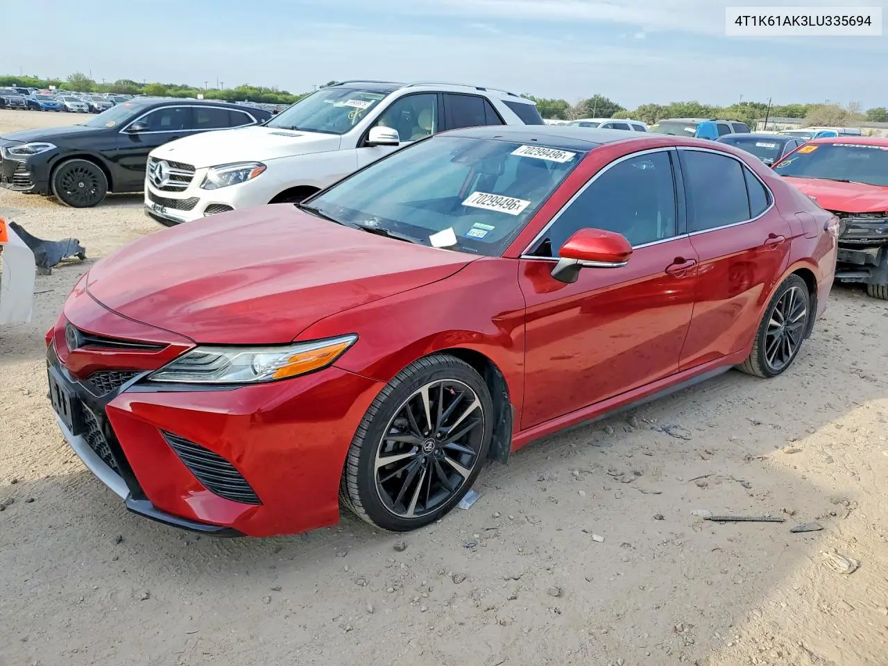 TOYOTA CAMRY 2020, VIN 4T1K61AK3LU335694