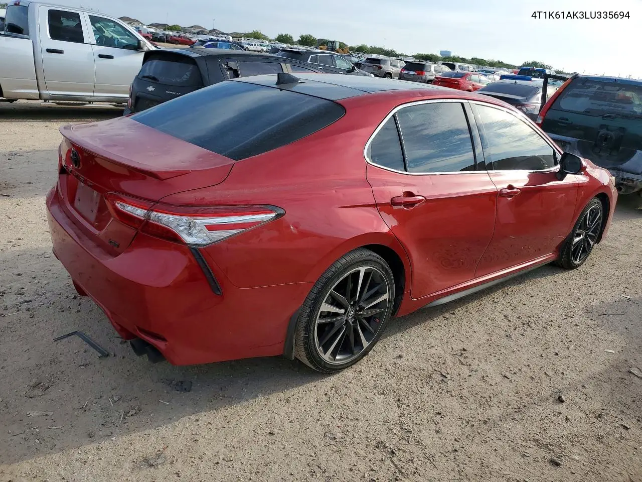 2020 TOYOTA CAMRY VIN 4T1K61AK3LU335694 — фото 3