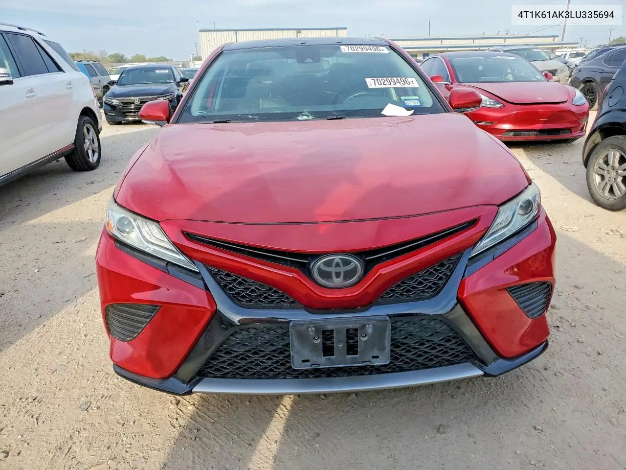 2020 TOYOTA CAMRY VIN 4T1K61AK3LU335694 — фото 5