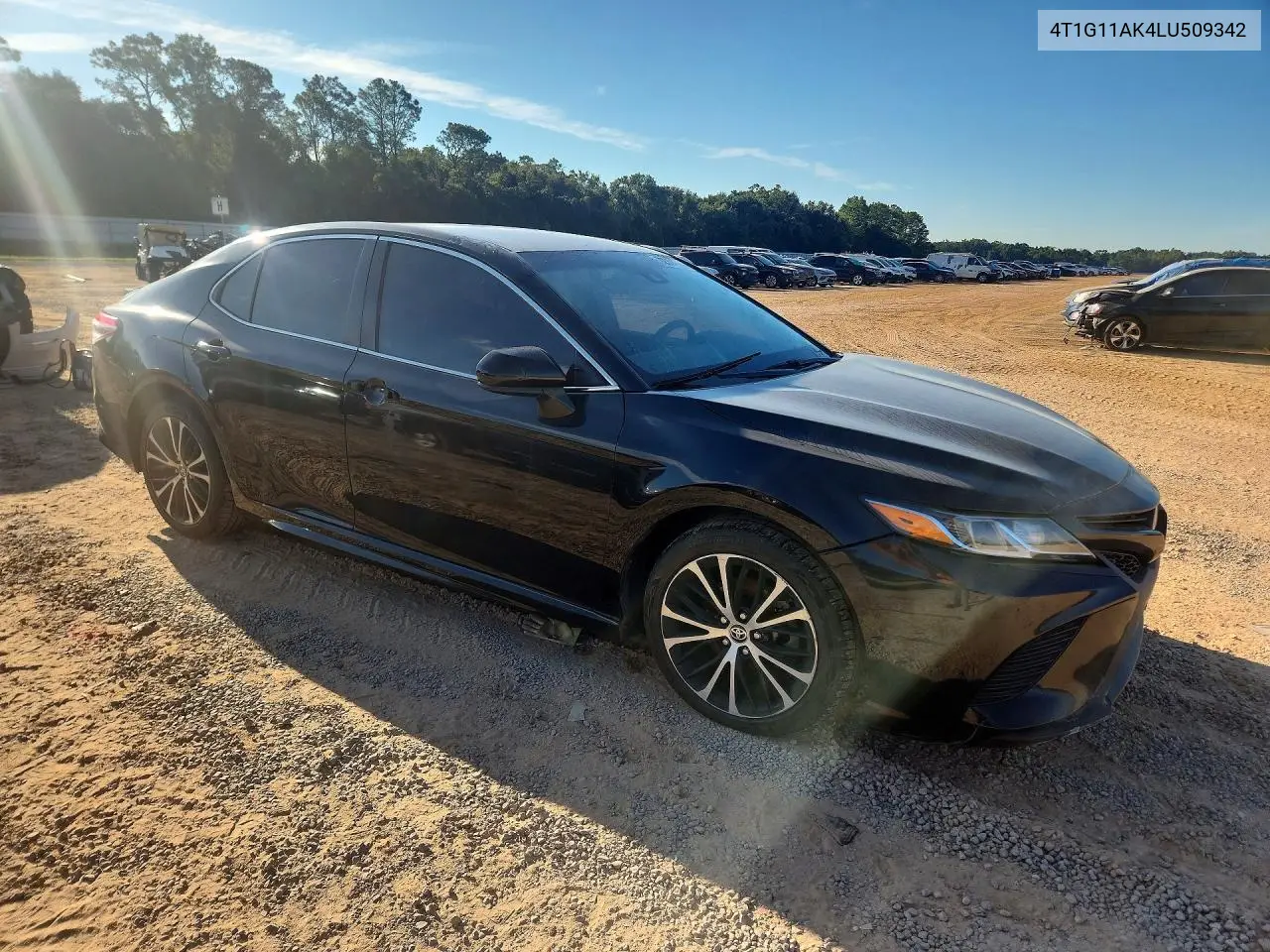 2020 TOYOTA CAMRY VIN 4T1G11AK4LU509342 — фото 4
