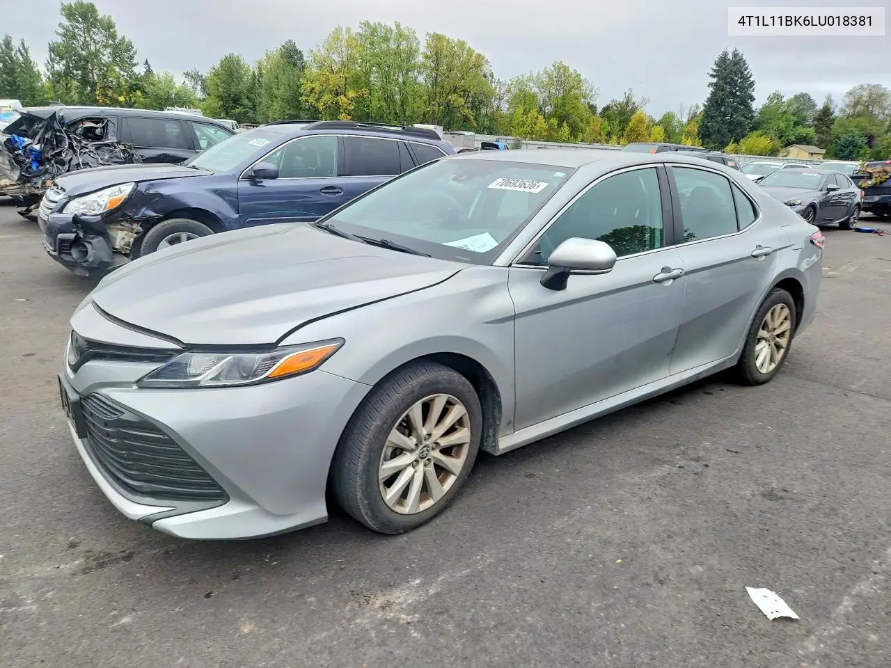 TOYOTA CAMRY 2020, VIN 4T1L11BK6LU018381