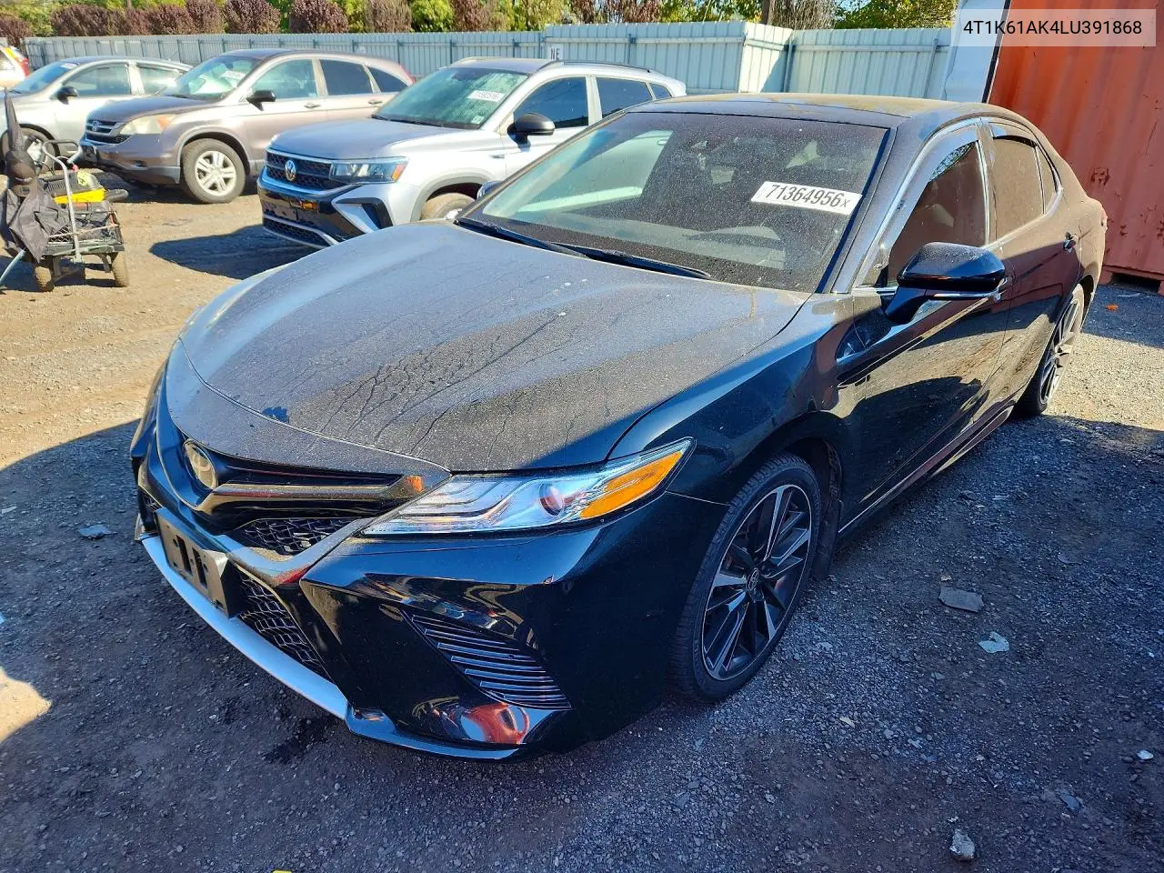 TOYOTA CAMRY 2020, VIN 4T1K61AK4LU391868