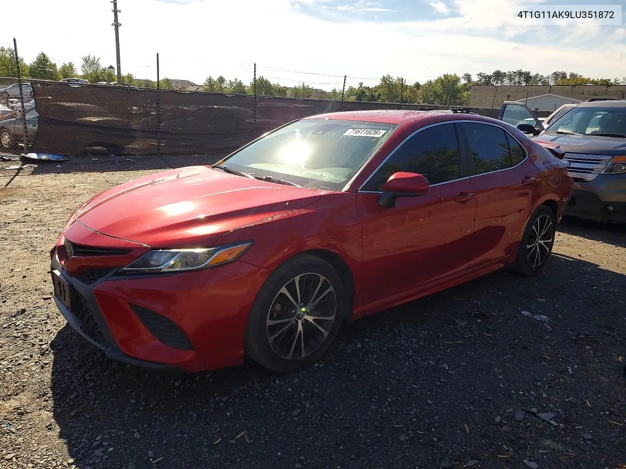 TOYOTA CAMRY 2020, VIN 4T1G11AK9LU351872