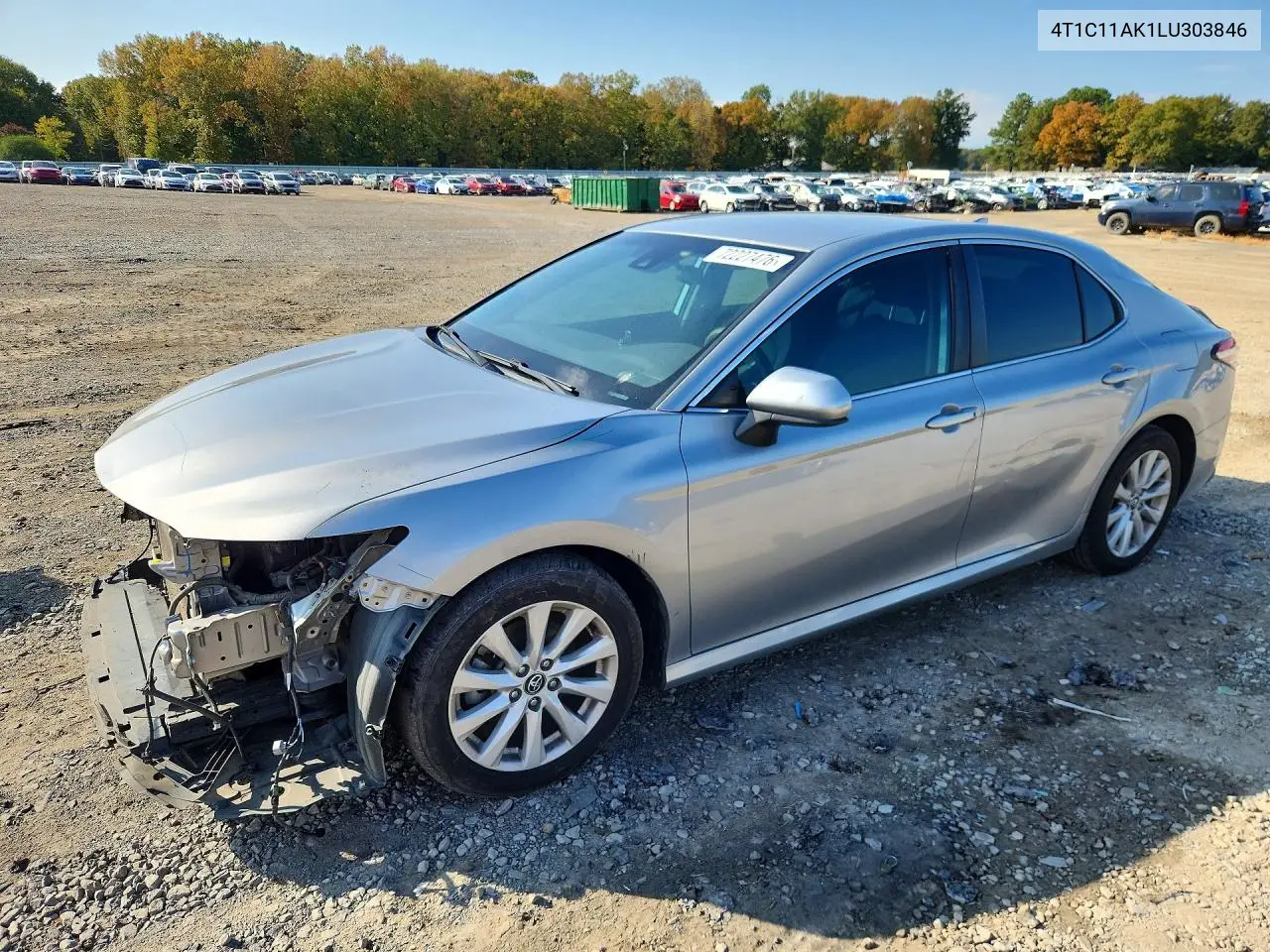 TOYOTA CAMRY 2020, VIN 4T1C11AK1LU303846