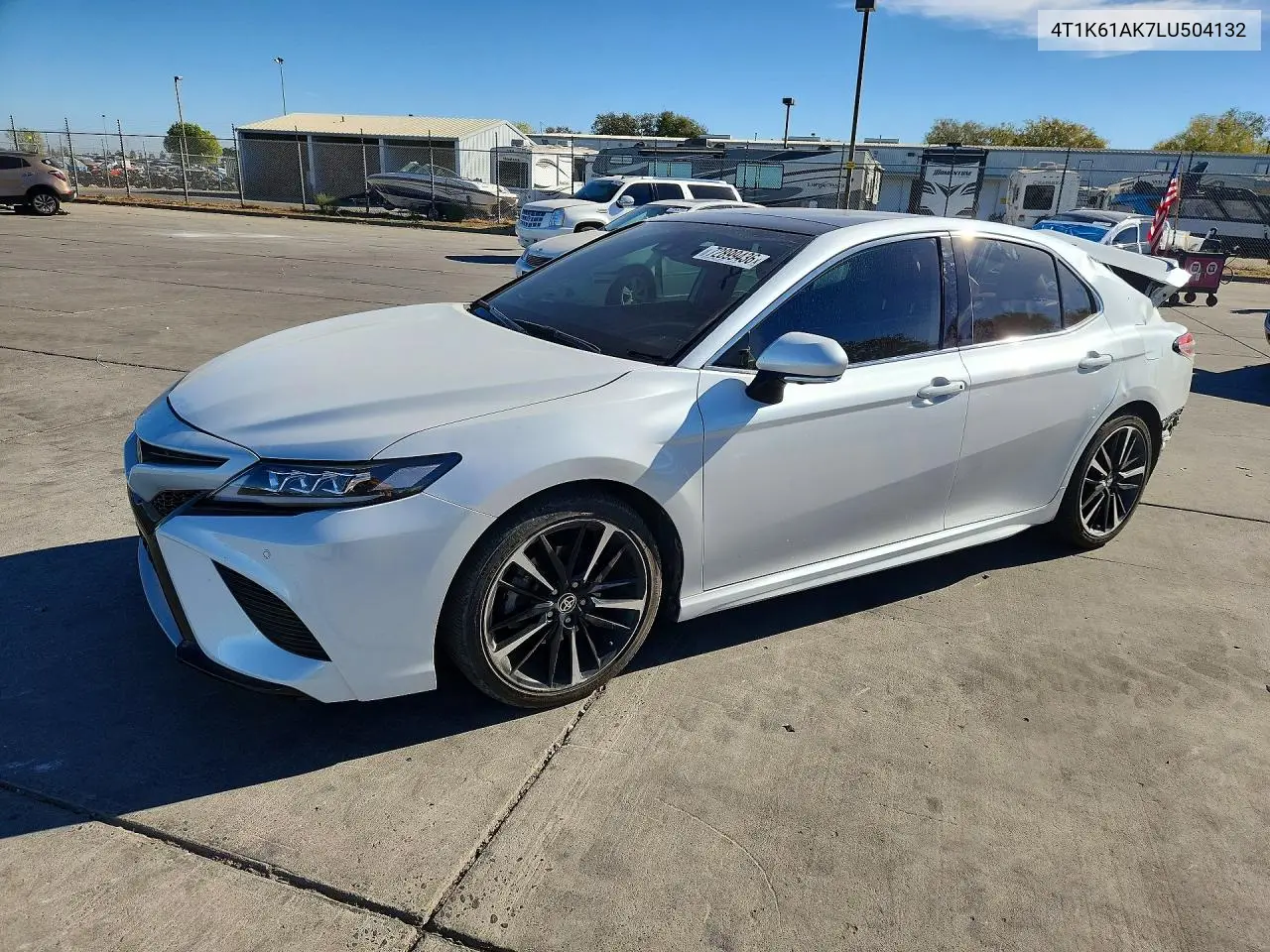 TOYOTA CAMRY 2020, VIN 4T1K61AK7LU504132