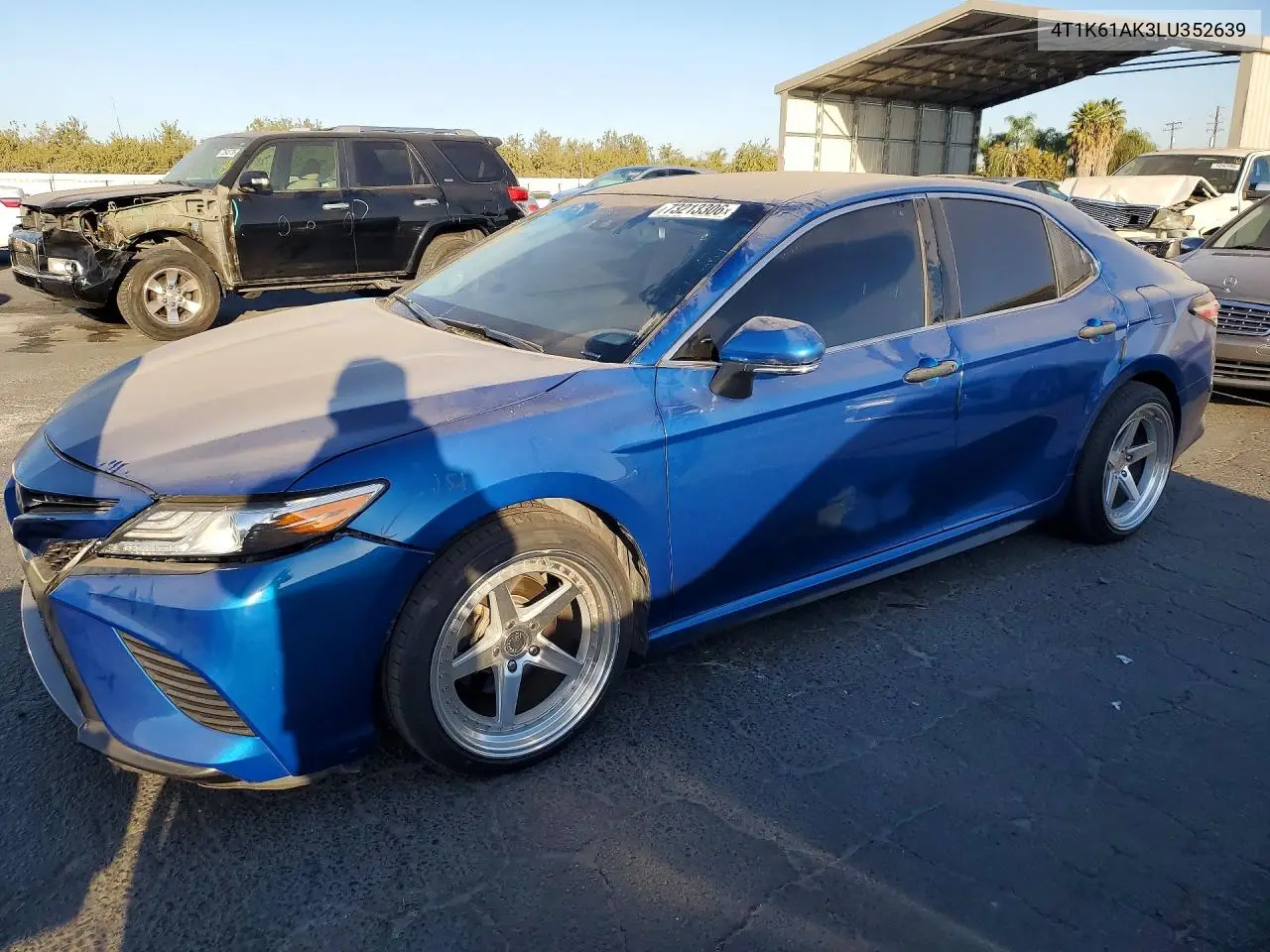 TOYOTA CAMRY 2020, VIN 4T1K61AK3LU352639