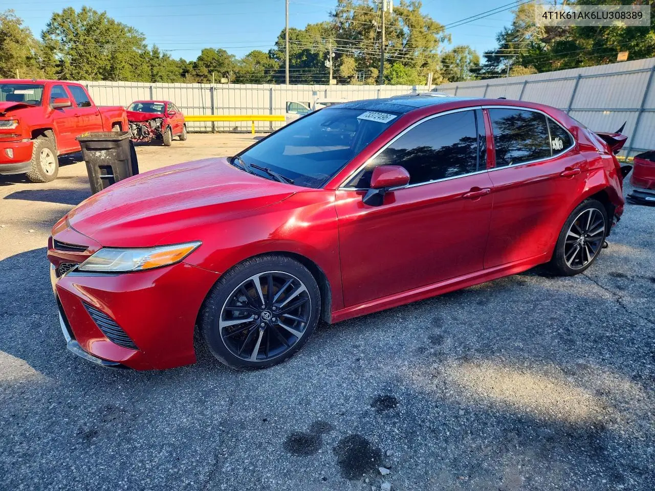 TOYOTA CAMRY 2020, VIN 4T1K61AK6LU308389