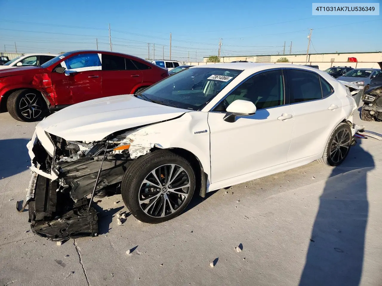 TOYOTA CAMRY 2020, VIN 4T1G31AK7LU536349