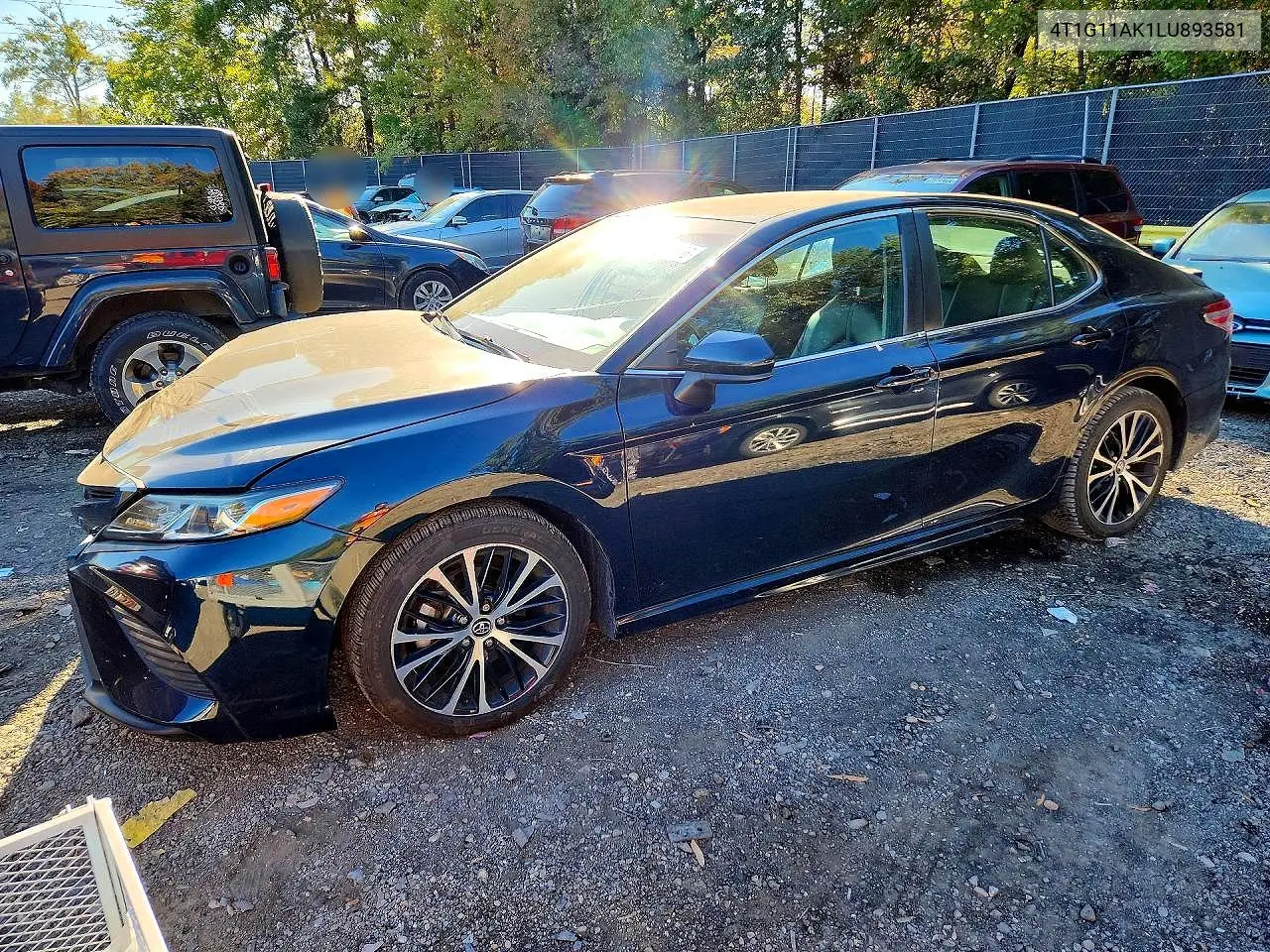 TOYOTA CAMRY 2020, VIN 4T1G11AK1LU893581