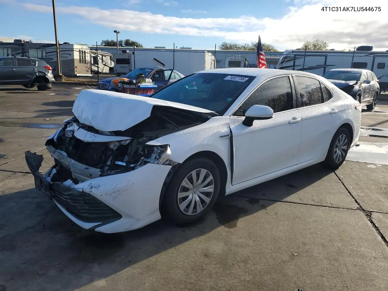 TOYOTA CAMRY 2020, VIN 4T1C31AK7LU544675