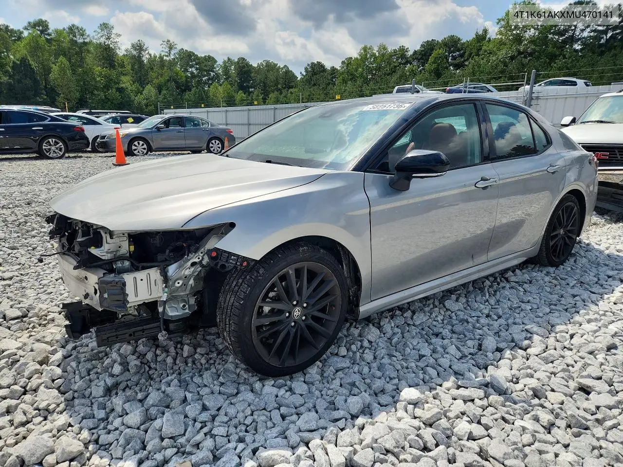 TOYOTA CAMRY 2021, VIN 4T1K61AKXMU470141