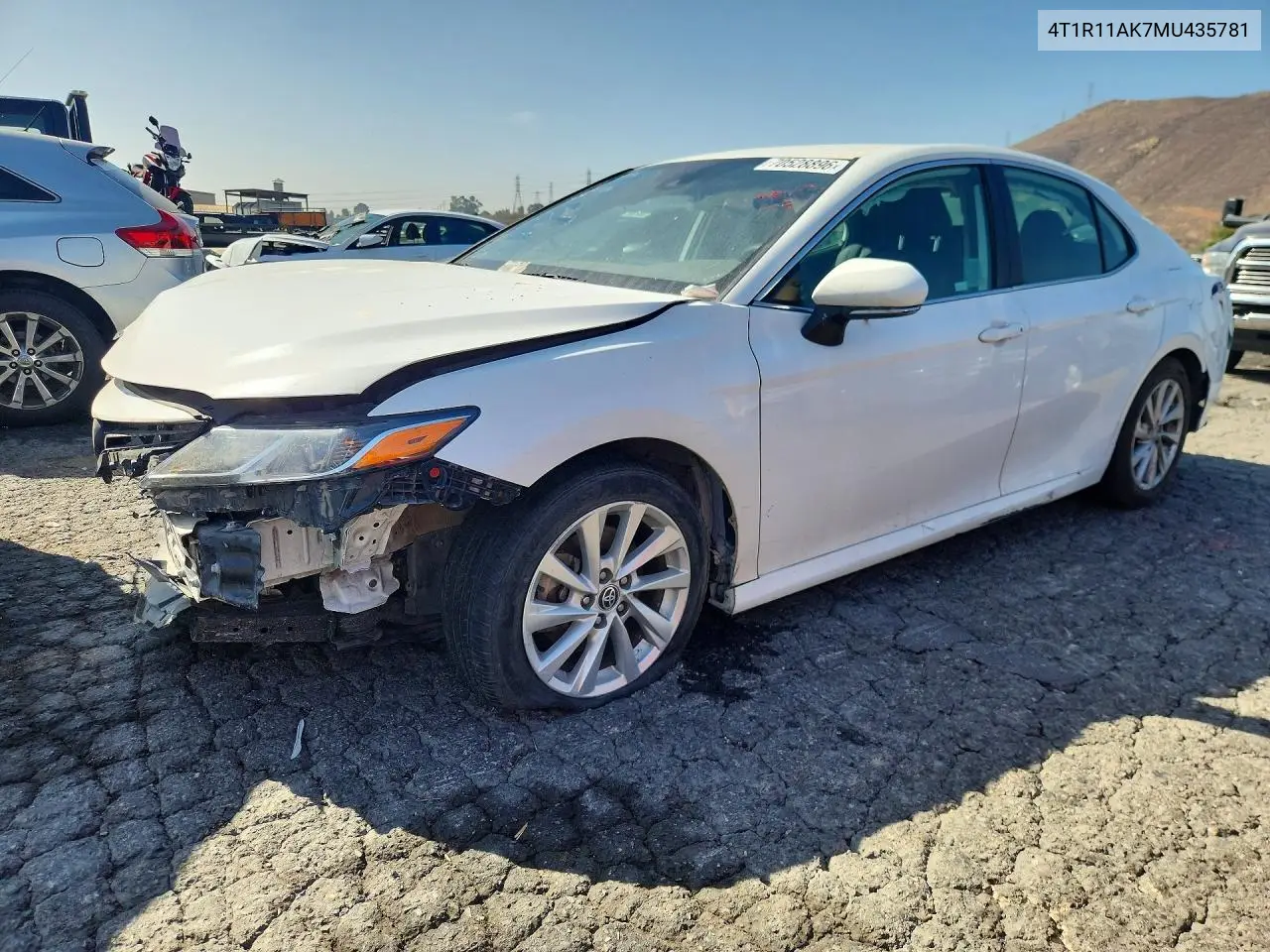 TOYOTA CAMRY 2021, VIN 4T1R11AK7MU435781