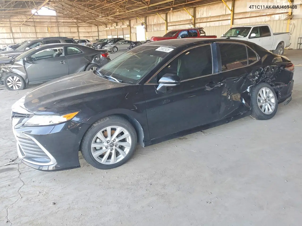 TOYOTA CAMRY 2021, VIN 4T1C11AK4MU469408
