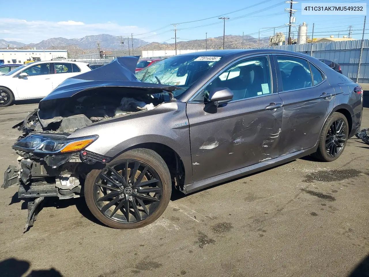 TOYOTA CAMRY 2021, VIN 4T1C31AK7MU549232