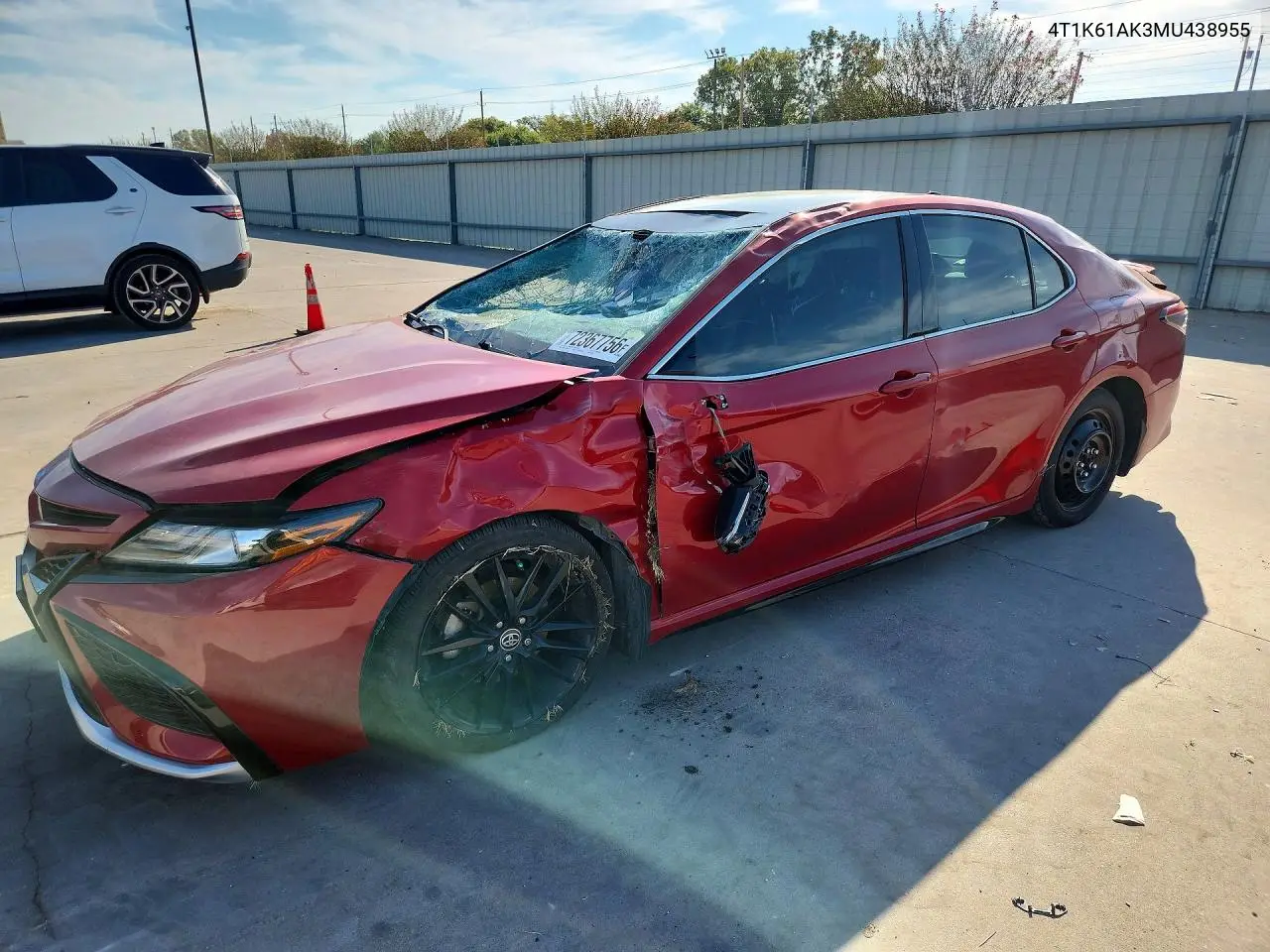TOYOTA CAMRY 2021, VIN 4T1K61AK3MU438955