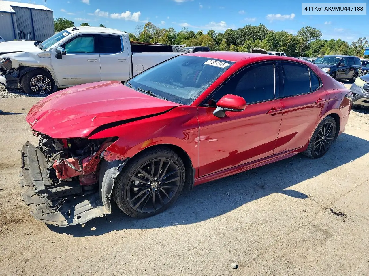 TOYOTA CAMRY 2021, VIN 4T1K61AK9MU447188