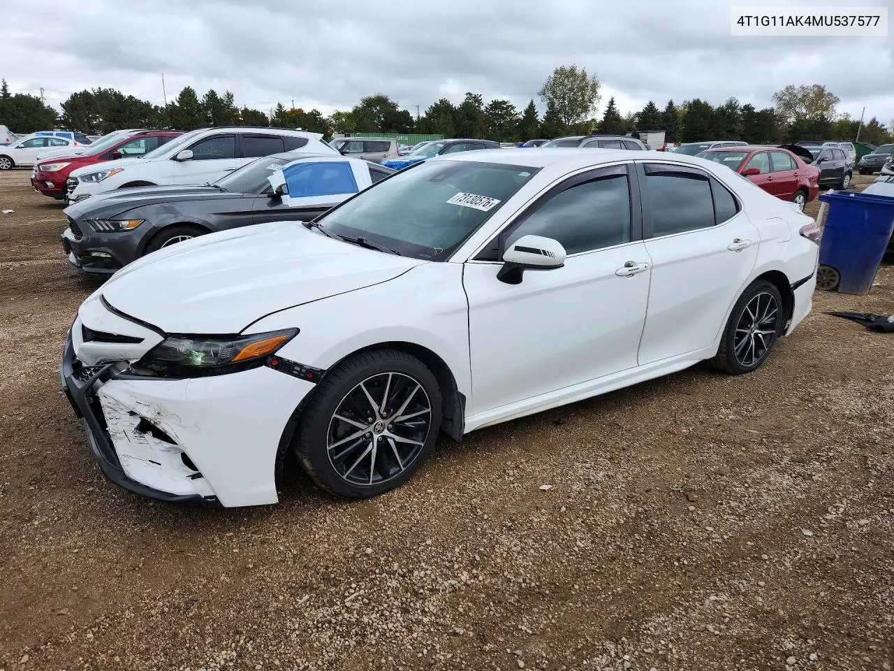 TOYOTA CAMRY 2021, VIN 4T1G11AK4MU537577