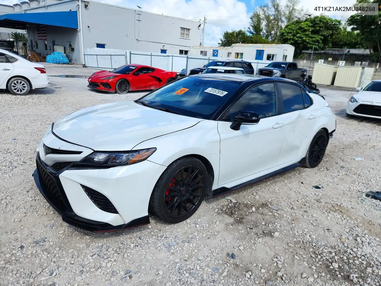 TOYOTA CAMRY 2021, VIN 4T1KZ1AK2MU048288