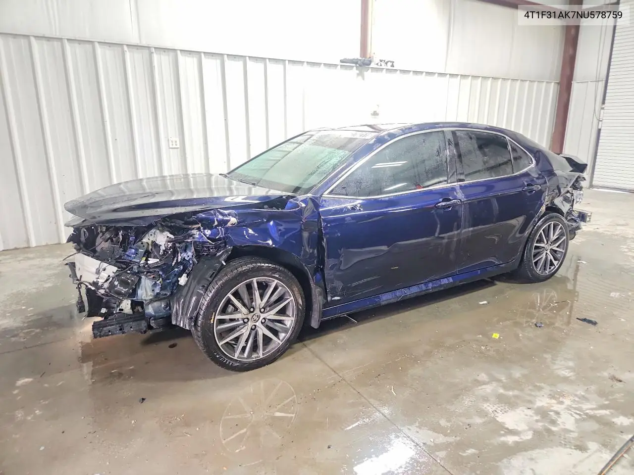 TOYOTA CAMRY 2022, VIN 4T1F31AK7NU578759