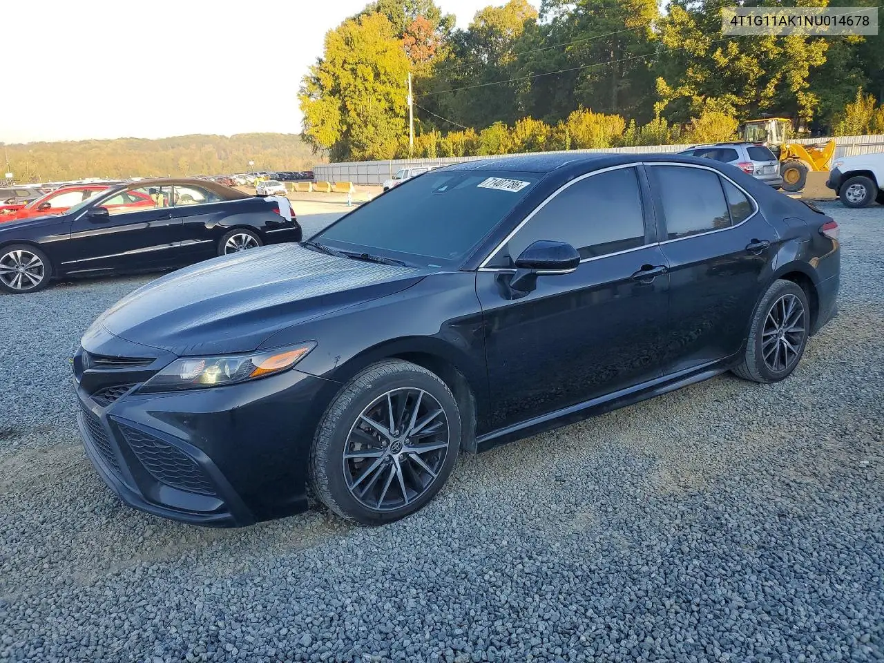 TOYOTA CAMRY 2022, VIN 4T1G11AK1NU014678